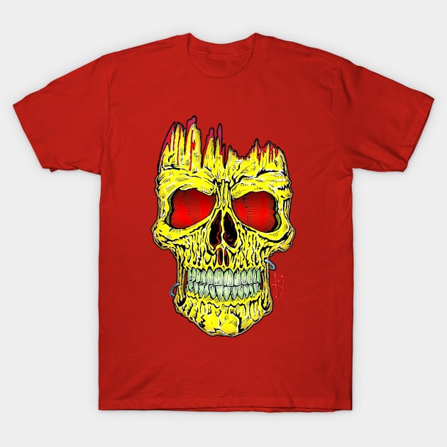 Calavera Open by Hard Grafixs© T-Shirt by Grafixs©